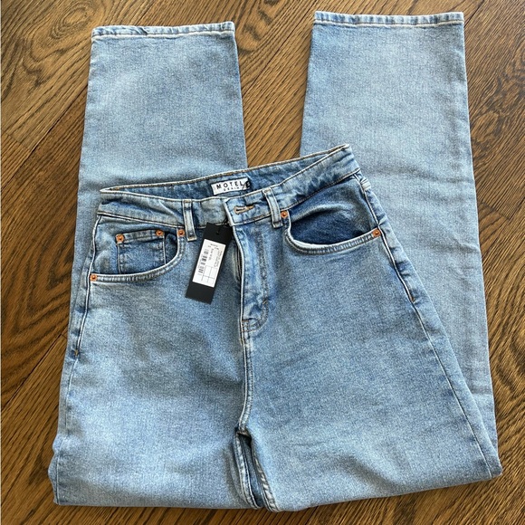 Motel Rocks Jeans Motel Parallel Jeans In Light Blue Wash Poshmark